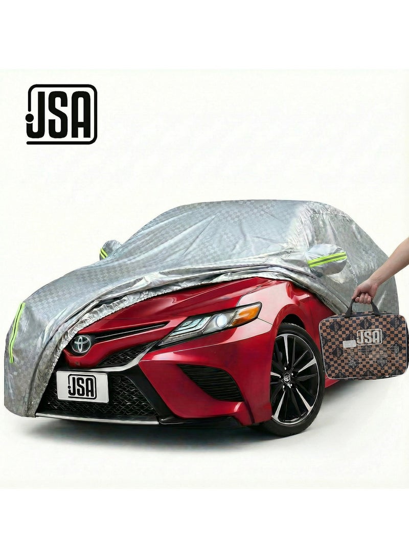 جي اس ايه غطاء سيارة JSA مقاس XXL للحماية الكاملة من الشمس والأتربة والأمطار، خامة متينة مقاومة للعوامل الجوية للاستخدام الخارجي والداخلي - Image 1